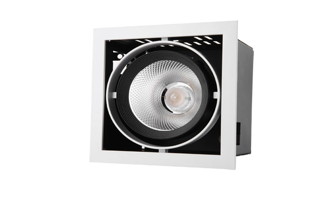 華輝G12系列15W單頭COB格柵射燈 華輝G12系列15W單頭COB格柵射燈