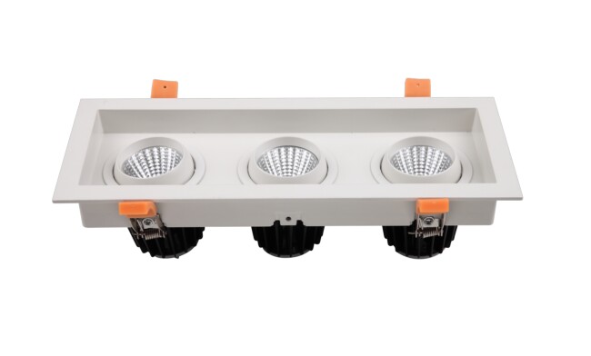 G13系列三頭COB格柵射燈27W